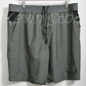 GRAY Spyder Men's Proweb Stretch Zippered Pockets Active‎ Shorts